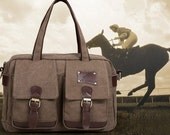 Canvas bag, travel bag, outdoor sports bag, purse, casual fashion flip bag