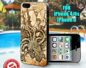 Kraken Steampunk Octopus - Print on Hard Case - Fit For iPhone 4,4S, and 5 - Please leave a message for your iPhone Case & Color Case