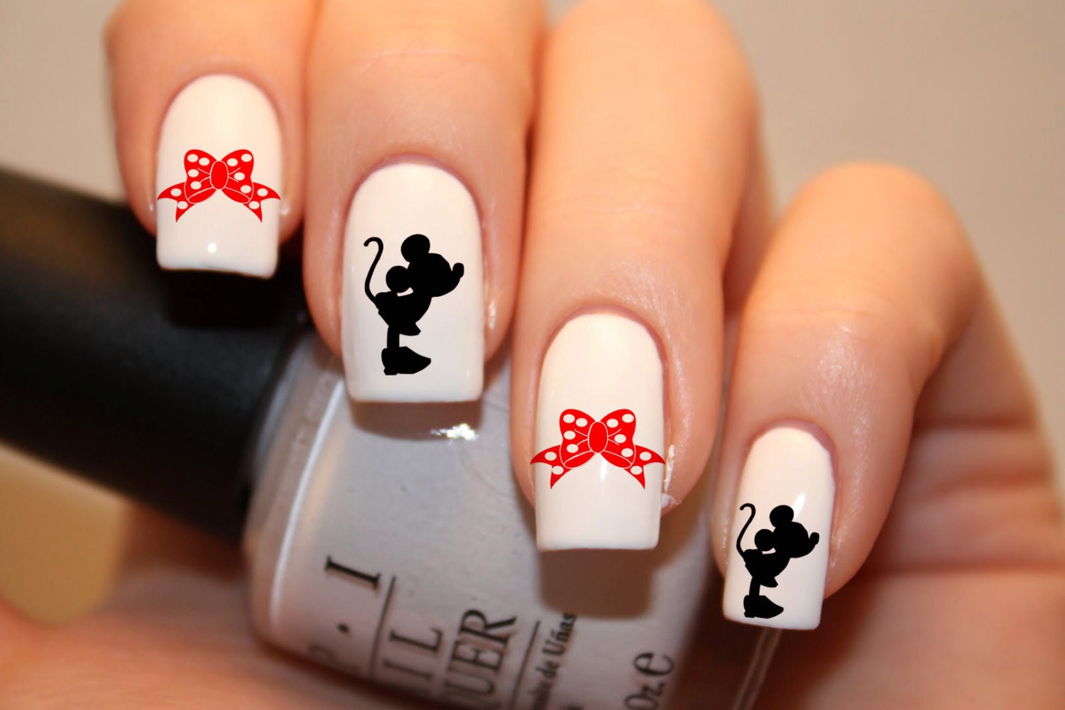 9. Cute Mickey Mouse Nail Designs - wide 1