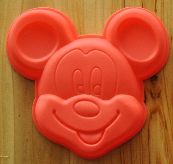 2pcs Mickey Mouse  Cake Mold Soap Mould  Flexible Silicone Mold For Handmade Soap Candle Candy Chocolate Cake Fimo Resin Craft