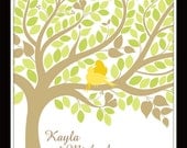 16x20 Personalized Wedding Tree Guest Book. 140 Guest Sign in. Great for Wedding, Bridal Shower, Anniversary. T094