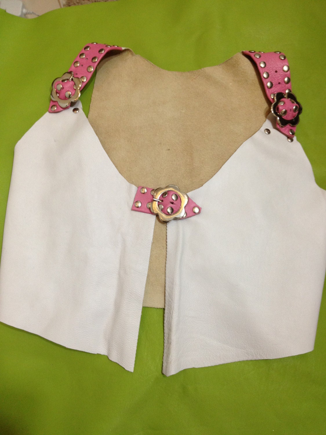 leather vest for little girl