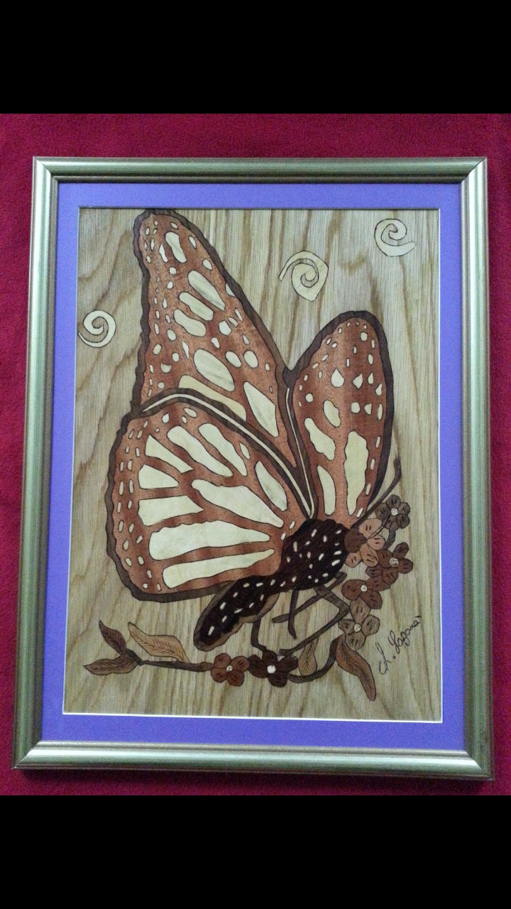 Inlay Butterfly picture - Farfalla