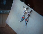 Wings with multicolor swarovski earrings