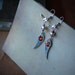 Wings with multicolor swarovski earrings