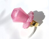 Strawberry Marshmallow Pearl Heart Pop ring