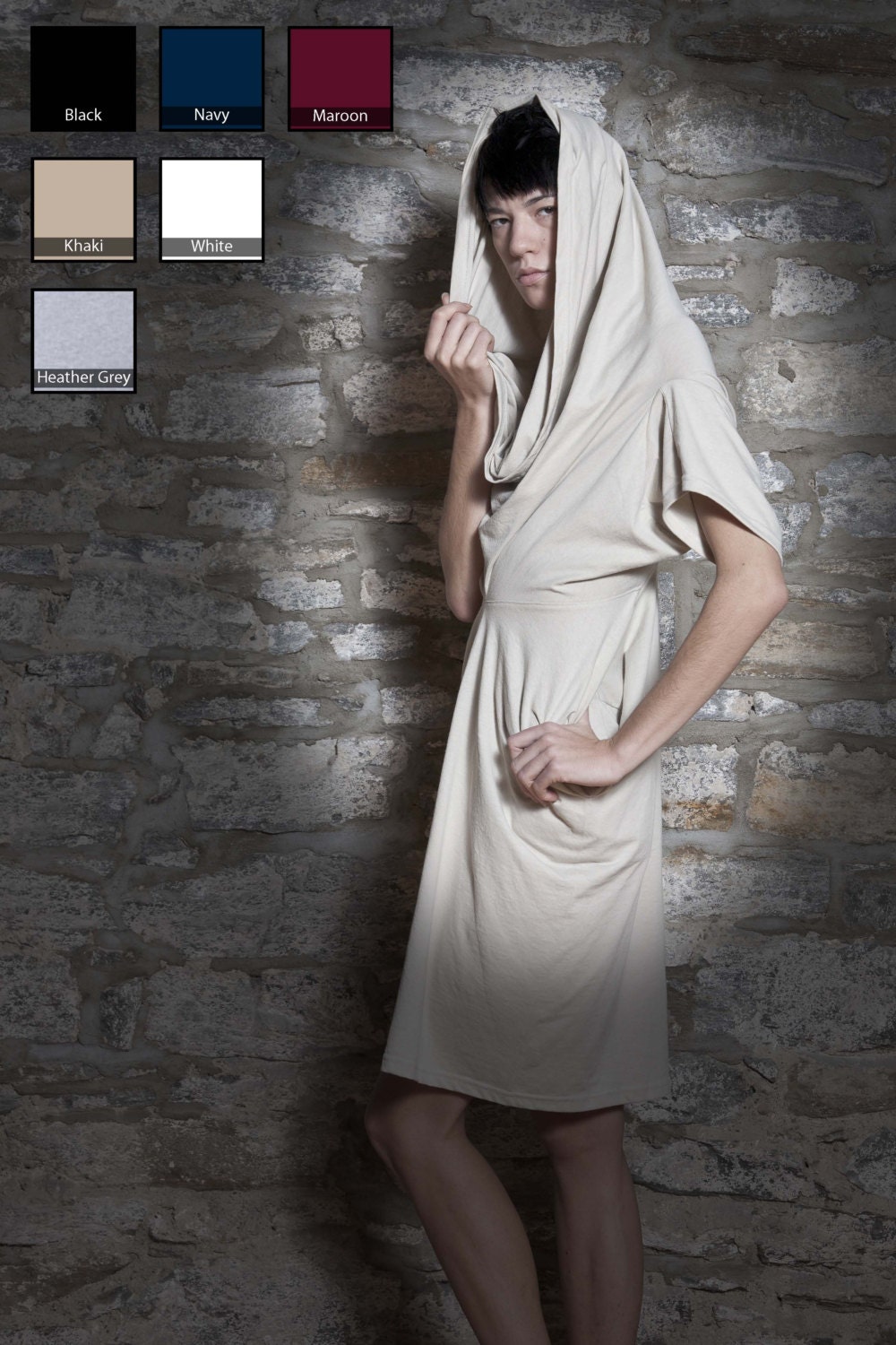 classic double t-shirt dress - custom color (50/50)
