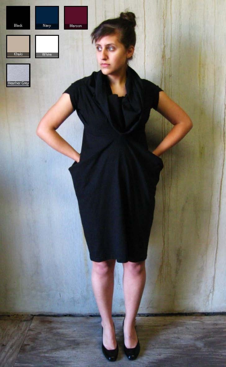 classic fitted double t-shirt dress