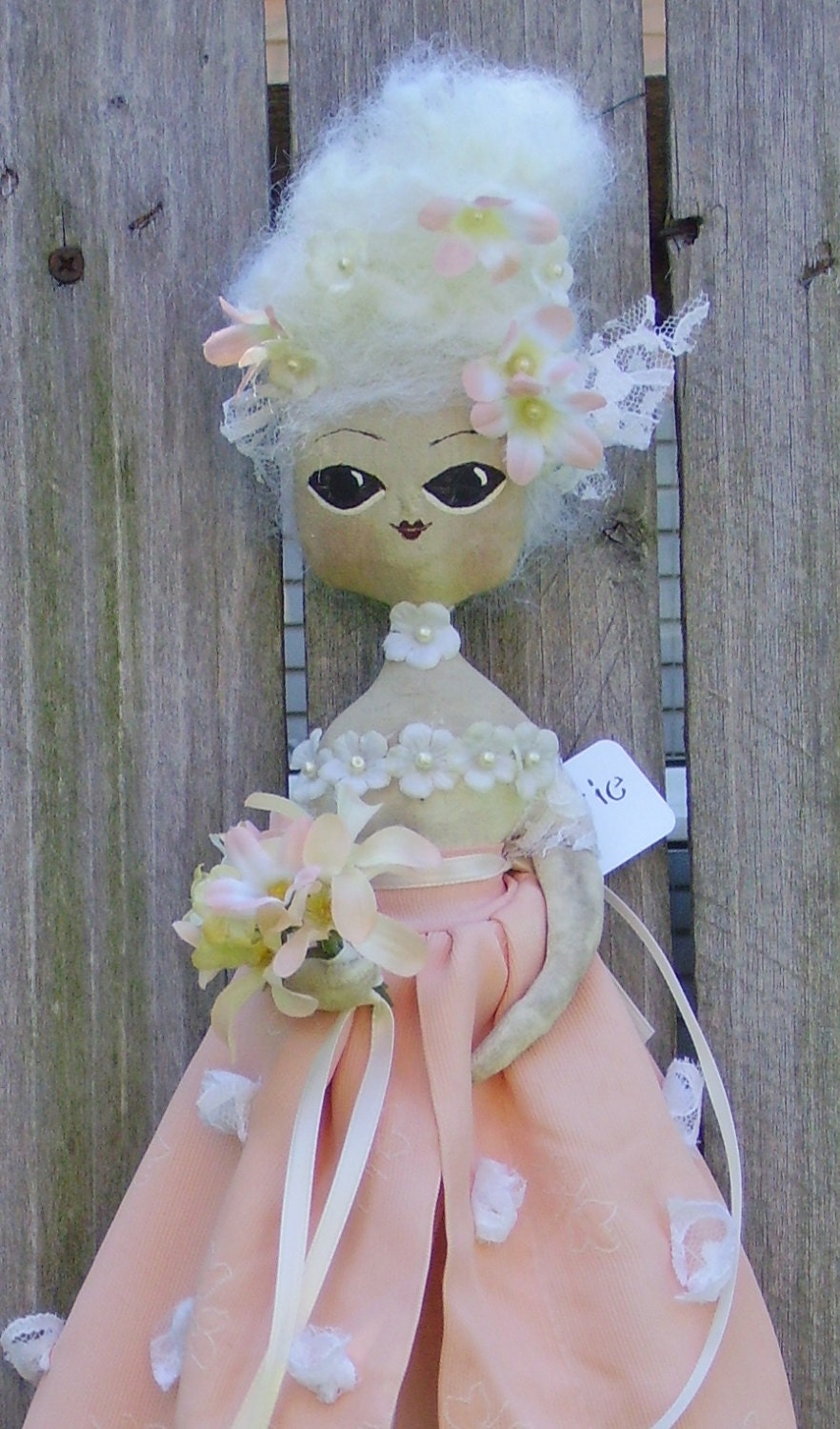 Marie Antoinette Doll May Day Primitive Folk Art
