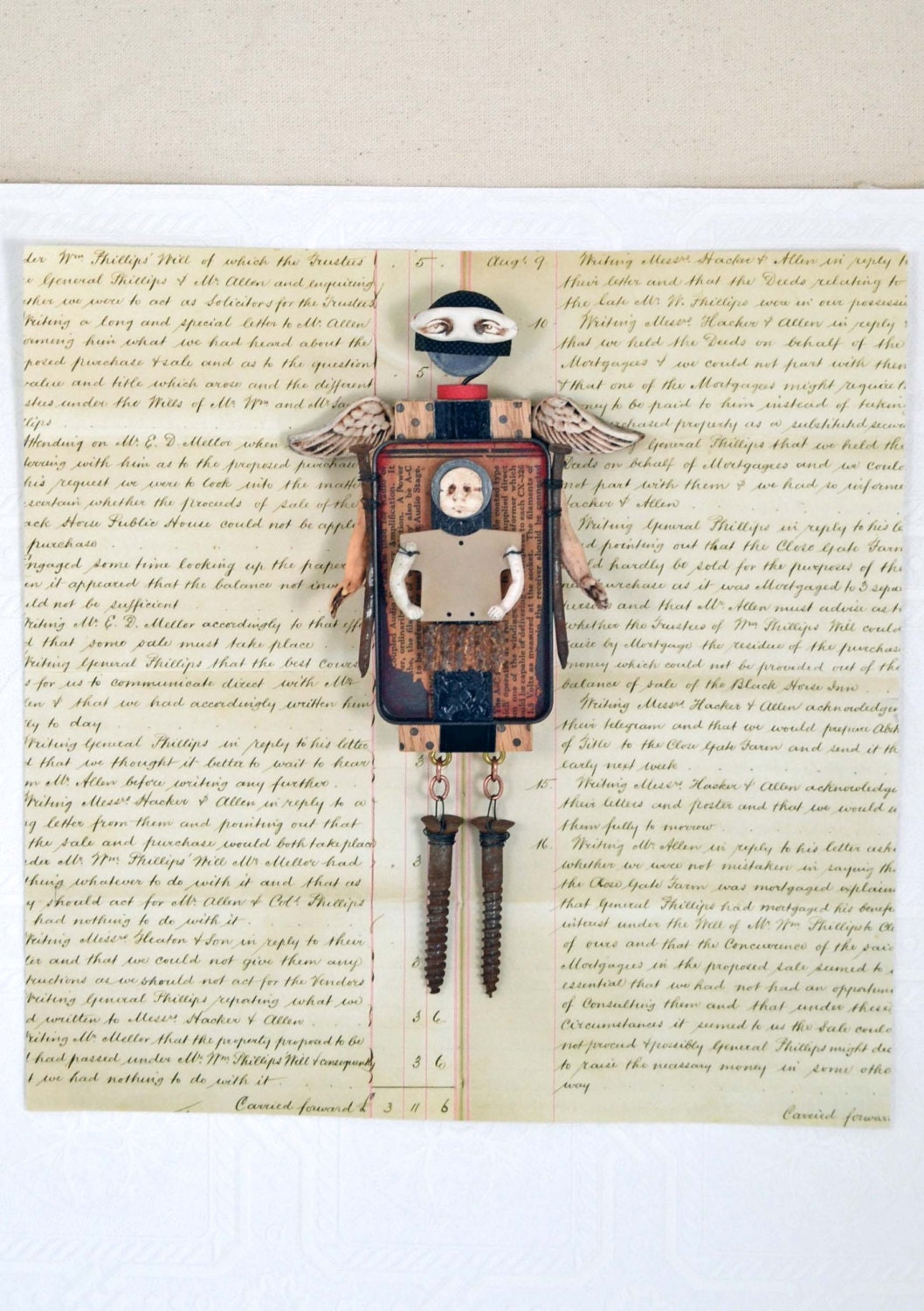 Original MIxed Media Assemblage - Inner Child