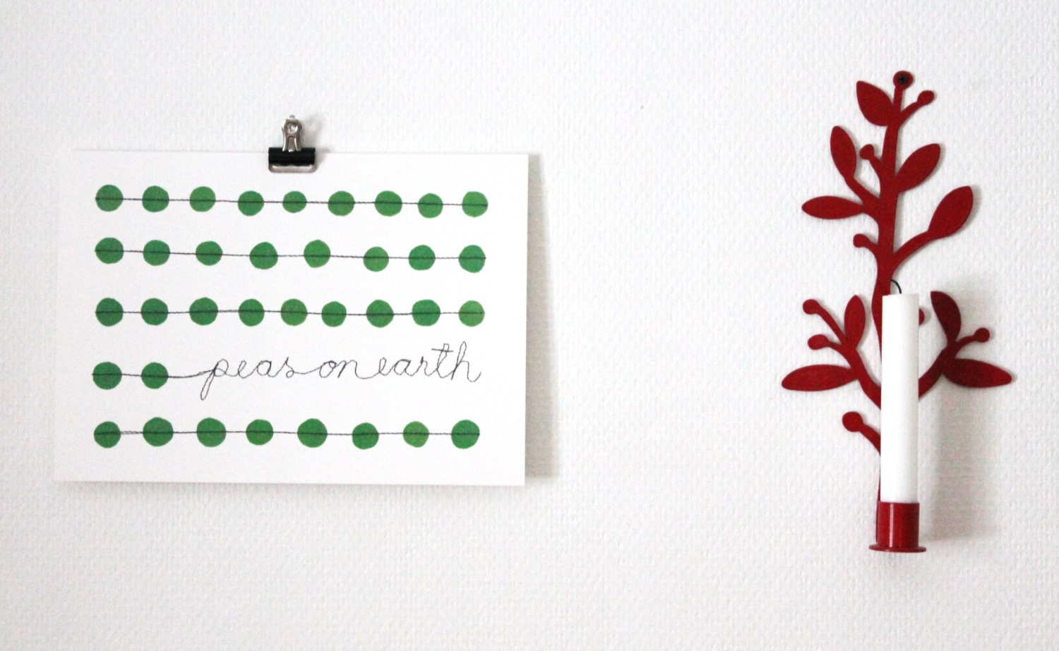 peas on earth - art print