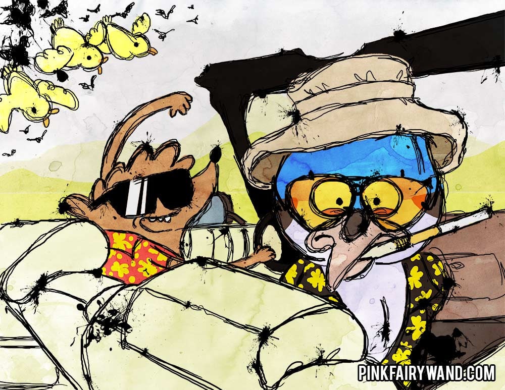 Fear and Loathing / Regular Show 8.5x11" Print