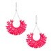 Vessel Earrings - neon pink