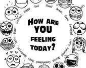 T - How Are You Feeling Today - A variety of Faces and Feelings