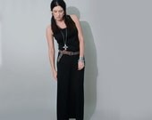 Long Dress, Women's Maxi Dress, Black, XS small medium large XL Choose Size Custom