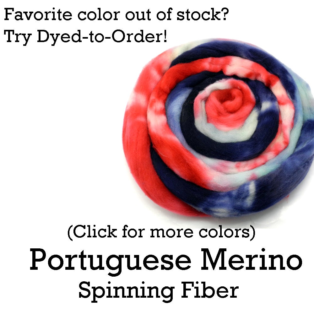 Dyed to Order - Portuguest Merino - Hand Dyed Roving