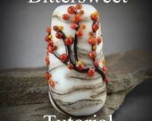 Glass Bead Tutorial Lampwork -Autumn Bittersweet- Floral Bead Step by Step Instant Download