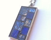 Sapphire Sea Art Pendant by Smashgirl