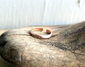 Matte 14K Rose Gold Fill Toe Ring- Wide Half Round -2.5mm