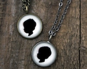 Custom Cameo Pendant Necklace - Personalized Silhouette from Your Photo - Profile Jewelry - Gift for Anniversary, Mom, Wife, Bridesmaids
