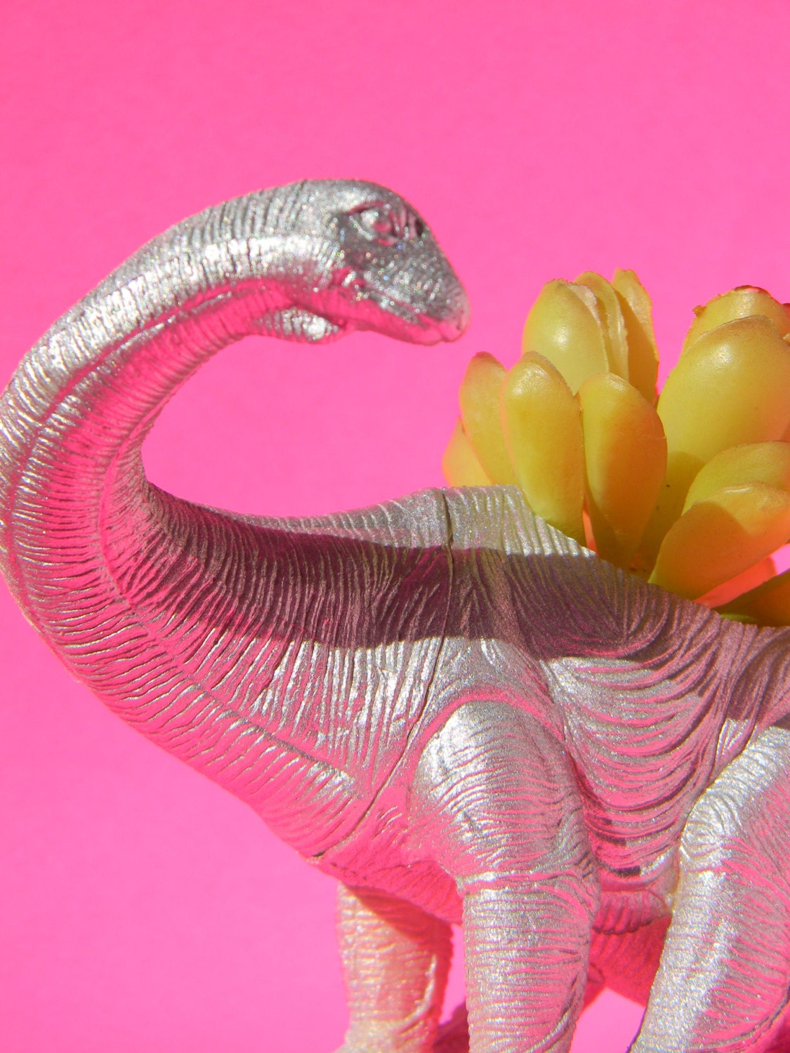 Dinosaur Planter True Silver Great For Succulent Plants Get Well Soon Gift
