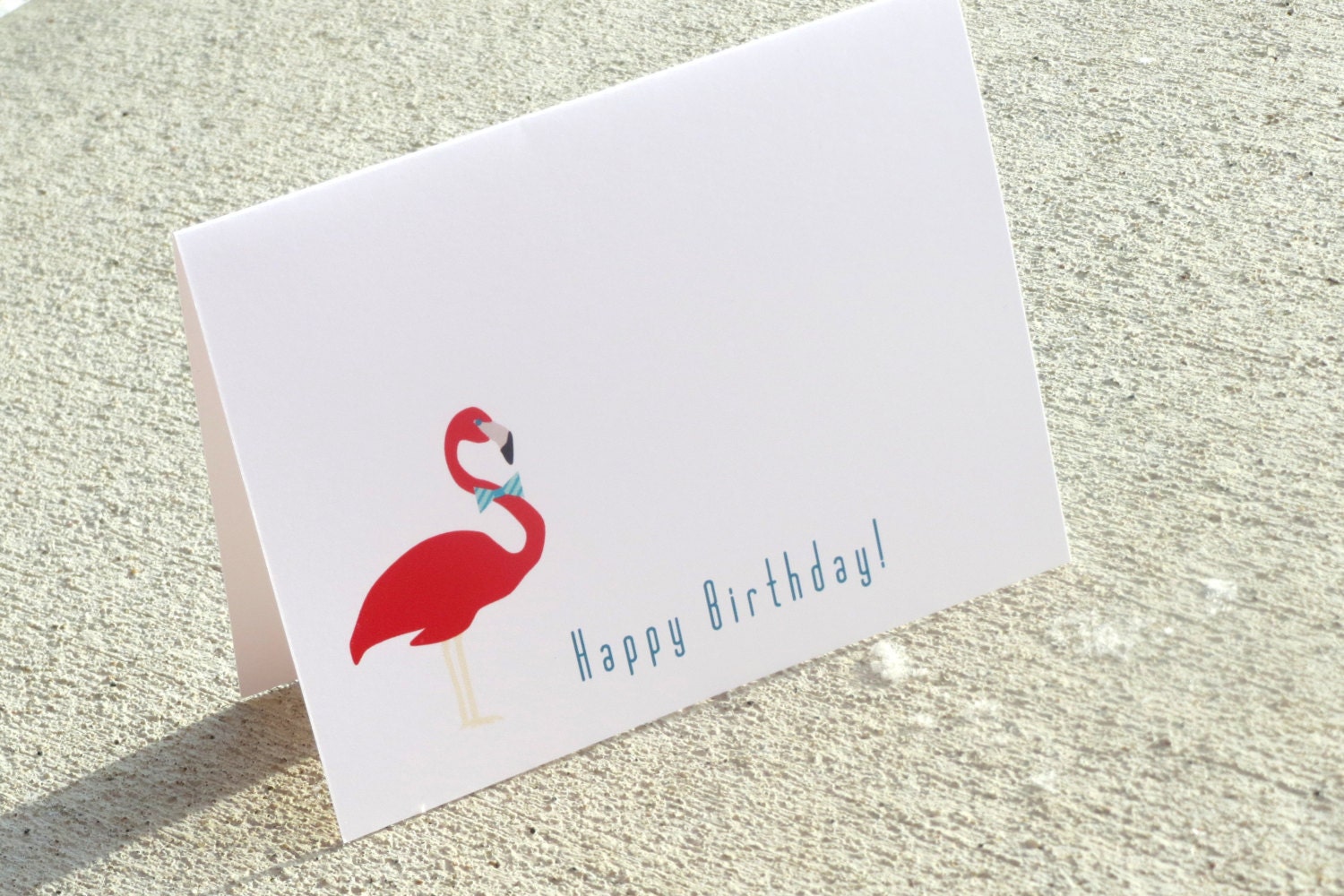 Flamingo Birthday Card