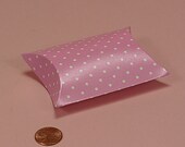 Pink Polka Dot Pillow Box -- 2 3/4 X 1 X 2 3/4 set of 10 Il_170x135