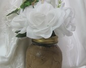 Rustic Wedding Decoration Bouquets Centerpiece Cake Topper Personalized Initials Woodburned Heart