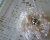 Infinity Flower Eco Friendly and created  in  your  dress fabric for a perfect match, or in lace or matching tulle