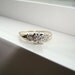 Antique Two Toned Gold Diamond Trilogy Engagement Ring Vintage Art Deco 3 Stone White Yellow 14k Gold Size 7
