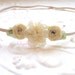 AMELIA Baby Headbands Newborn Headband.Baby Girl Headband.Baby Bow Headbands /  Flower Headband You Pick Ivory ot Aqua