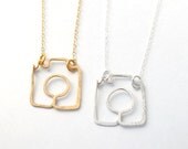 shoot me camera necklace gold filled or sterling silver