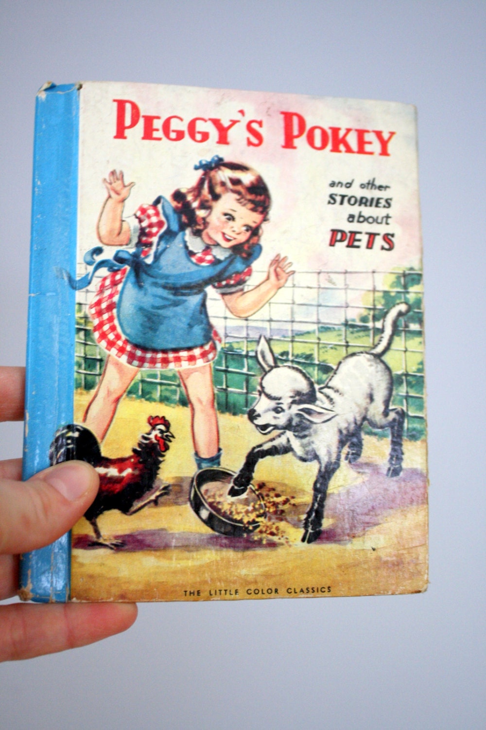 SALE 1940 Peggy's Pokey and Other Stories About Pets The Little Color Classics