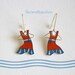 Dresses earrings, clothing jewelry, nautical earrings