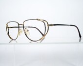 TURA model 727 Tortoise and Gold Cateye Shaped Eyeglass Frames