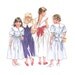 Girls Summer Dress Pattern - New Look 6438 - Collar Variations / Full Skirt / V Back - Sizes 4-12 Years Uncut