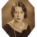 VINTAGE STUDIO PHOTO of a lovely wavy haired Flapper Beauty wearing a string of pearls - lovely 1920's studio photo