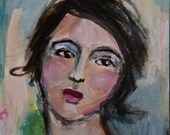 Arianna - Original Small Mixed Media Painting