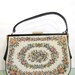 vintage 1950s / la marquise / tapestry hand bag / Italian tapestry / collectors item