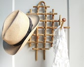 Vintage Bamboo Hat Rack