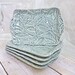 Ceramic Trays Set of Five Herb Garden Dishes Pottery Sage Green Basil Mint Lavender Sage