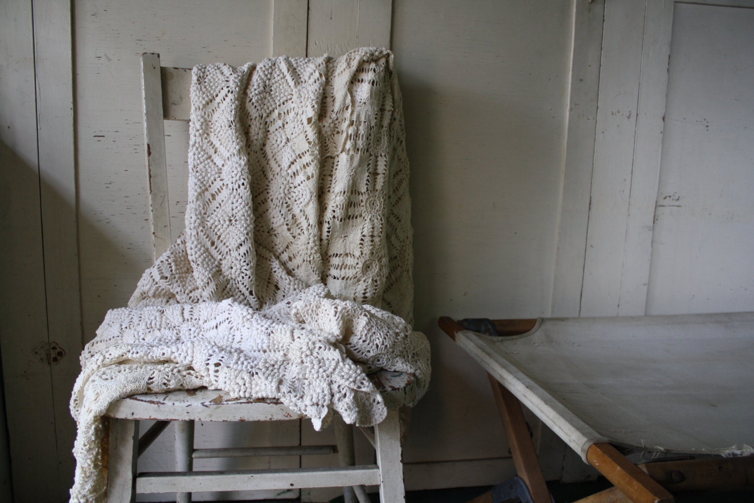 vintage crochet blanket bedspread
