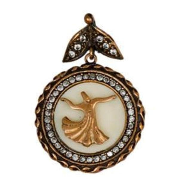 Rumi Whirling Dervish Pendant Silver