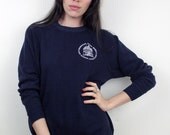 1980s Faded Navy Blue Opera House Sweatshirt Size S