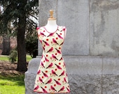 Birdseed and Polka Dots 1940s Style Full Apron