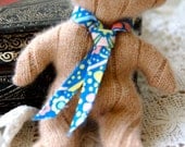 Macintosh:  Lavender Sachet Bear in Vintage Cashmere and Liberty of London