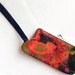 Retro Orange Floral Framed Clutch with Wristlet - Made With Vintage Fabrics