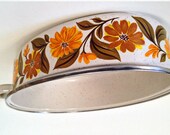 vintage JMP Capri porcelain steel roasting pan - 4 quart