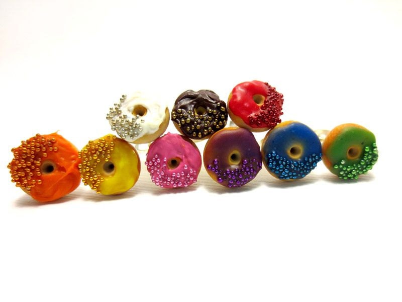 Colourful Donut Earrings