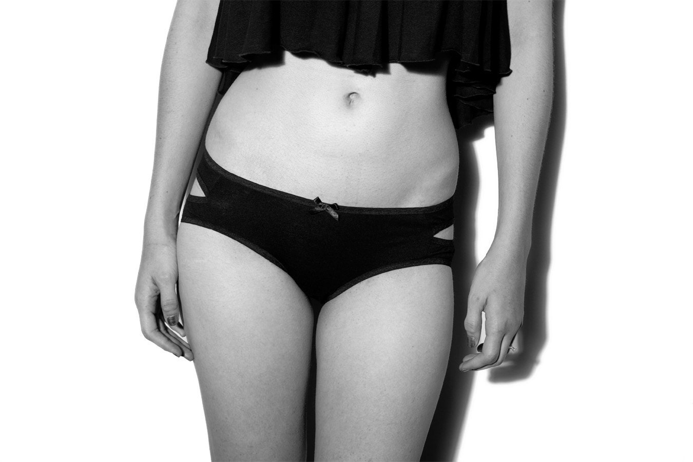 Black Bamboo 'Polly'  Knickers